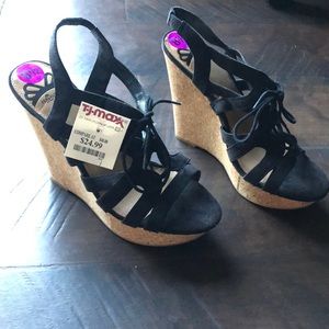 Fergalicious Black Wedges. Size 8.5